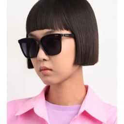 Polaroid Black Square Unisex Sunglasses-image-80