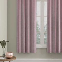 Hosta Homes Pink Polyester 6 ft Blackout Window Curtain-14