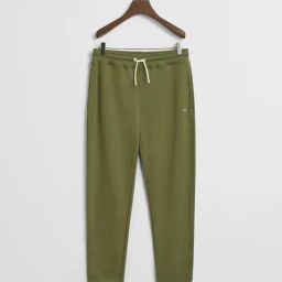 Gant Boys Green Blended Solid Sweatpants-picture-9