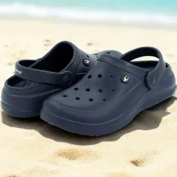 Hirolas Men's Blue Back Strap Clogs-image-71