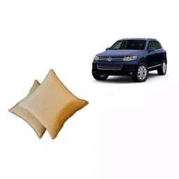 Auto Pearl Beige & Brown Wooden Bead Car Seating Pad for Fiat Punto (Pack of 2)-11