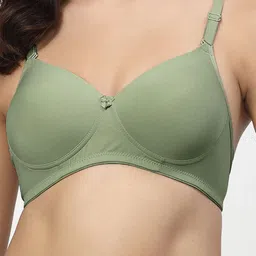 LILY dapyklis Full Coverage Lightly Padded Non-Wired Back Closure T-shirt Bra image 3