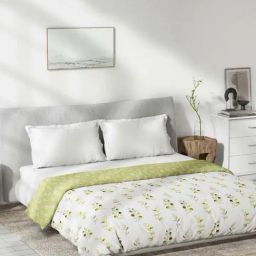 DDecor Green & White Cotton 125 TC Double Reversible Dohar-picture-25