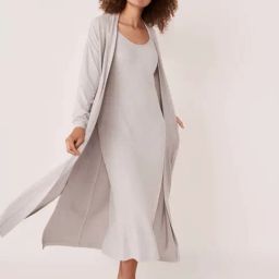 La Vie En Rose Grey Plain Cardigan-image-26