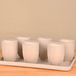 eha Unisex Off White Cups and Mugs-27