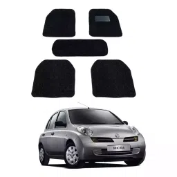 Auto Pearl DB7M235 PVC and Plastic Standard Mat for Nissan Micra 2005 (Black)-image-71