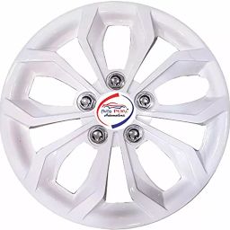 Auto Pearl Sil19 R1333.02 cm (13 Inch) Press Type Wheel Hubcap with Retention Ring Glossy Silver Wheel Cover for Tata Tiago Revotron XM (Set of 4)-image-68