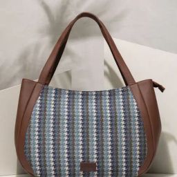ZOUK Bombay Houndstooth Multicolor Printed Luna Shoulder Bag-26