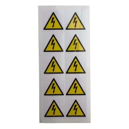 RS PRO Black/White/Yellow Vinyl Safety Labels, Symbol-Text 50 mm x 50 mm Model No 7760967 (1 Bag of 250)-picture-41