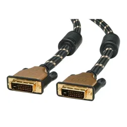 ROLINE MONITOR CABLE, DVI-D PLUG, 3M, BLK/GOLD, 11.04.5513-image-53