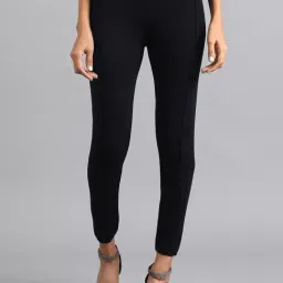 W Navy Regular Fit Leggings-image-94