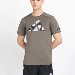adidas X MARIMEKKO Brown Slim Fit Sports T-Shirt-picture-15