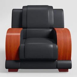 Godrej Interio Aristocrat Advance Black Leatherette 1 Seater Sofa-image-36