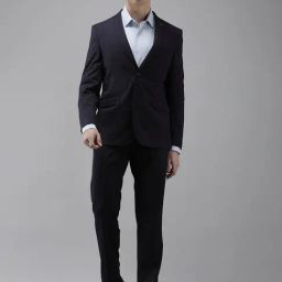 Van Heusen Navy Slim Fit Two Piece Suit-image-44