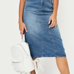 max Girls Pure Cotton A-Line Midi Skirts-image-12