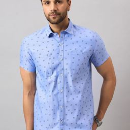 THE BEETEL HOUSE Floral Printed Spread Collar Cotton Shirt-picture-29