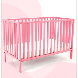 Babyhug Visby Wooden Cot with 3 Level Height Adjustment & Plug and Play Assembly - Pink-28