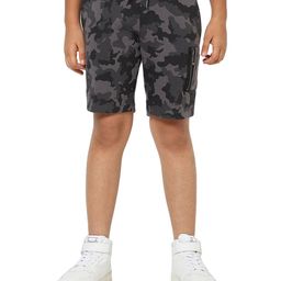 Jack & Jones Junior Mid Thigh Shorts Camo Print - Black-image-41