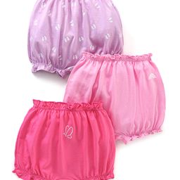Doodle Poodle Bloomers Butterfly Print Pack Of 3 - Pink and Purple-image-23