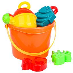 Fiddlerz Beach Sand Game Castle Building Beach Toy Set Pack of 9 - Multicolor-image-98