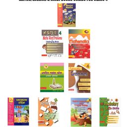 Scholars Hub Maths, English & Hindi Workbook combo for Class 4 (Set of 9 Books) - English & Hindi-2