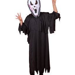 Itsmycostume Halloween Theme Three Fourth Sleeves Ghost Costume Set - Black-image-79