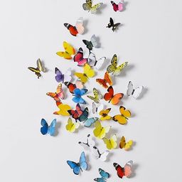 JAAMSO ROYALS Multi 3D Butterflies' 19 Piece Butterfly Sticker Sheet .-24