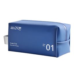 Uninest Cosmetic Organizer Bag - Portable Travel Makeup Pouch for Women, Toiletry Bag for Cosmetics, Brushes & Accessories (Dark Blue)-image-50