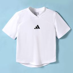 ADIDAS KIDS Half Sleeves Solid Colour T-Shirt - White-image-124