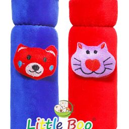 Little Boo Baby Feeding milk Bottle Cover with Elastic Neck Pack of 2Valvet Red&DarkBlue - Fits Upto 250ml Bottle-19