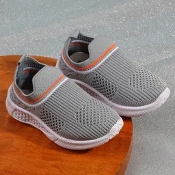 Jazzy Juniors Colour Blocked Slip On Sneakers - Grey-picture-27