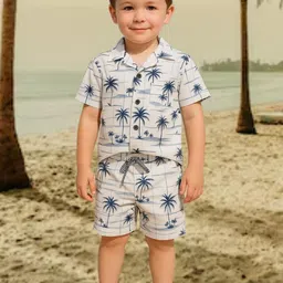 FASHION GRAB Boys Printed Shirt With Shorts-image-87