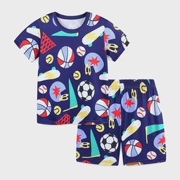 LULU & SKY Girls Printed Top with Shorts-image-59