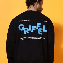 GRIFFEL Men Typography Printed Sweatshirt-picture-11