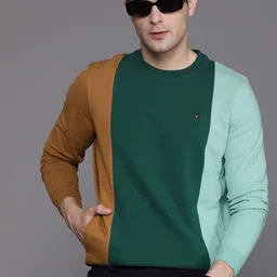 Louis Philippe Sport Colourblocked Round Neck Sweatshirt-picture-14