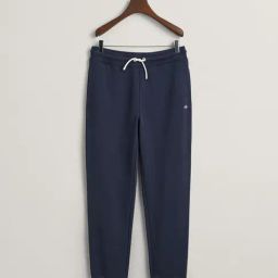 Gant Boys Blue Blended Solid Sweatpants-picture-8