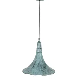 Fos Lighting Green Vintage Gramophone Horn Patina Finish Pendant Light - Set of 1-image-72