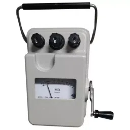 Rishabh 0-50 Ω / 0-500 Ω / 0-5000 Ω ET Series Direct Indicating Type (Four Terminals) Analog Earth Tester TET-50 image 1