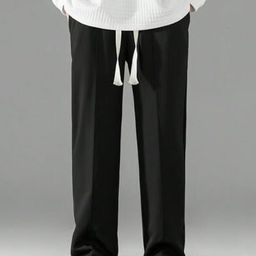 Imsa Moda Baggy Fit Panelled Track Pants-image-43