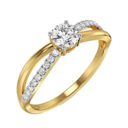 Emori 18k Yellow Gold & Diamond Clustered Brilliance Ring-image-17