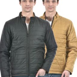 Numero Uno Multicolored Regular Fit Quilted Reversible Jacket-image-2
