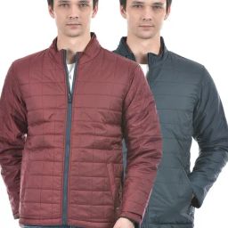 Numero Uno Multicolored Regular Fit Quilted Reversible Jacket-picture-16