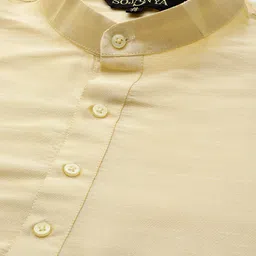 SOJANYA Mandarin Collar Regular Kurta With Churidar & With Nehru Jacket image 3