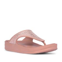 Bata Women's CRYSTI KAFI Pink Thong Wedges-image-40