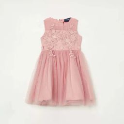 Juniors by Lifestyle Pink Embroidered Dress-picture-23