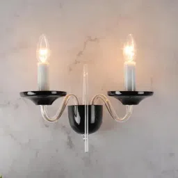 Kapoor E Illuminations Verena Premium White & Black Metal Wall Light - Set of 1-image-26