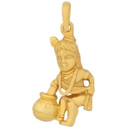PC Jeweller Madhav 18k Gold Pendant without Chain for Unisex-image-55