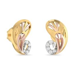 PC Jeweller Curran 18k Gold Earrings for Women-image-33