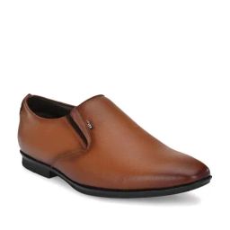 Hitz Men's Tan Formal Slip-Ons-image-74