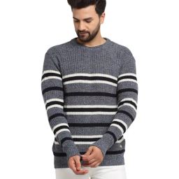 Club York Navy Regular Fit Full Sleeves Sweater-image-97